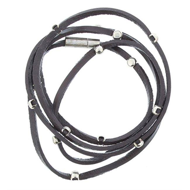 PULSERA CUERO REMACHES