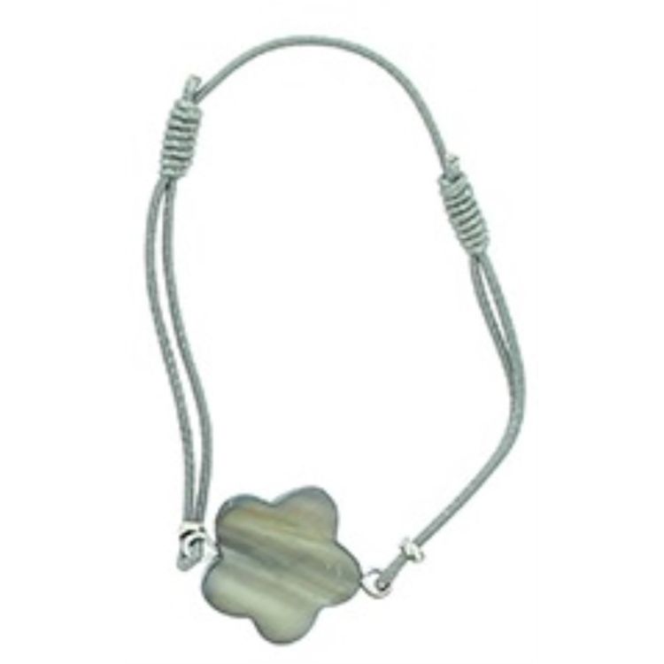PULSERA GOMITA CUENTA  NÁCAR