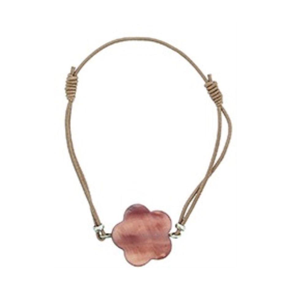 ELASTIC BRACELET WITH NACRE BEADS