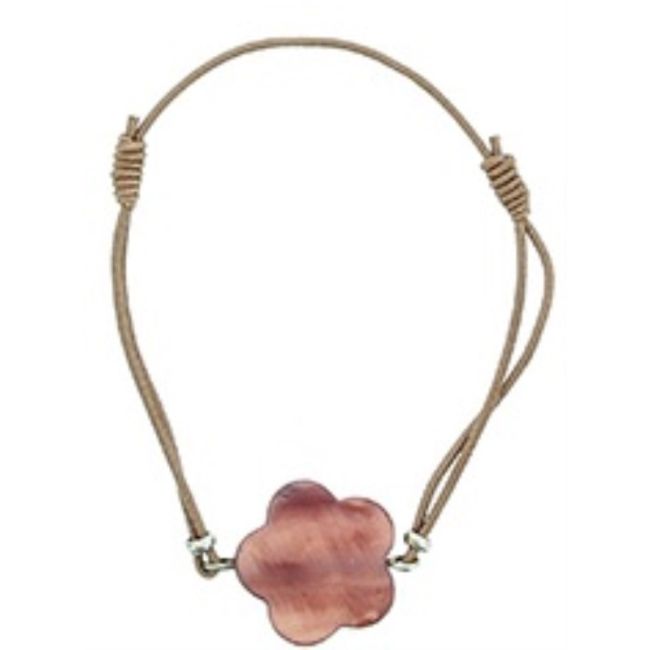 ELASTIC BRACELET WITH NACRE BEADS