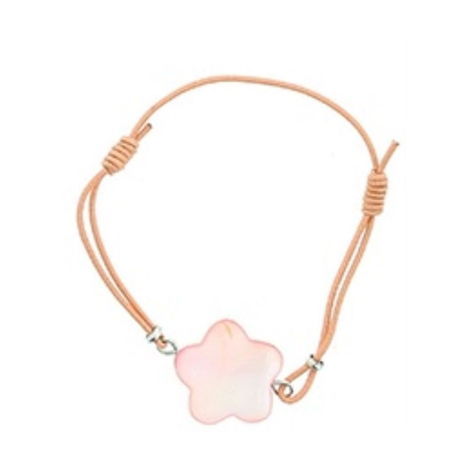 ELASTIC BRACELET WITH NACRE BEADS