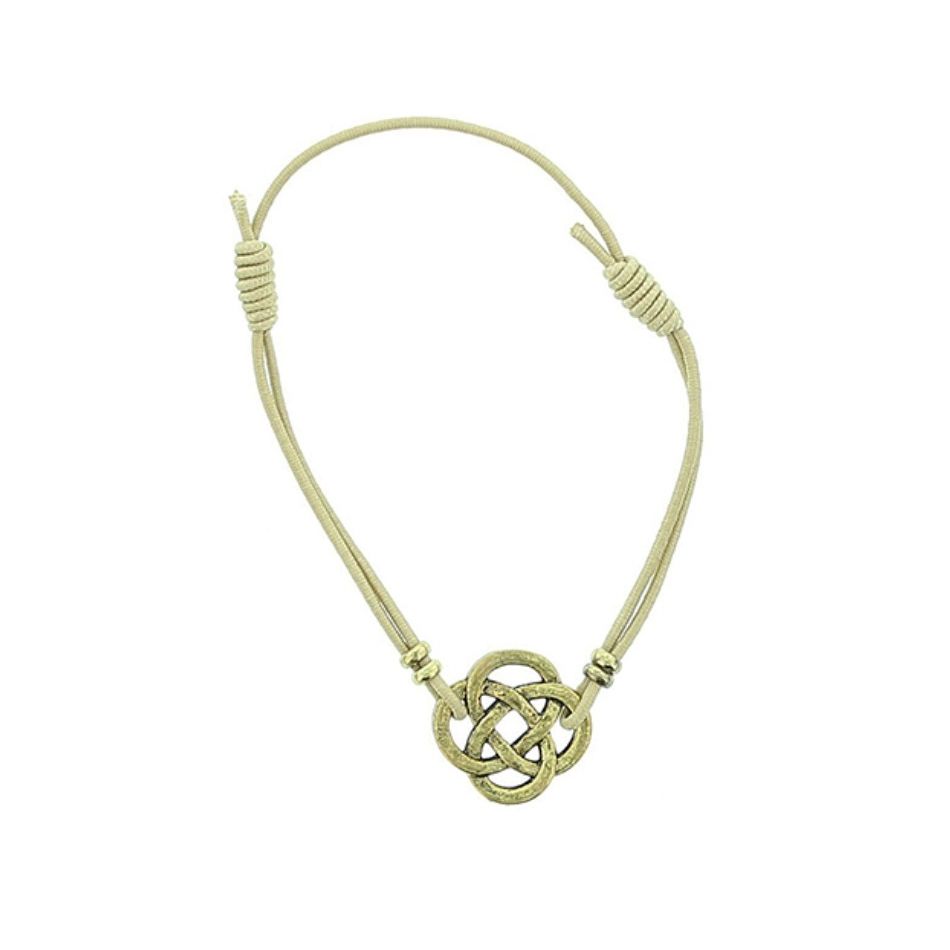 ELASTIC BRACELET WITH METAL BEADS