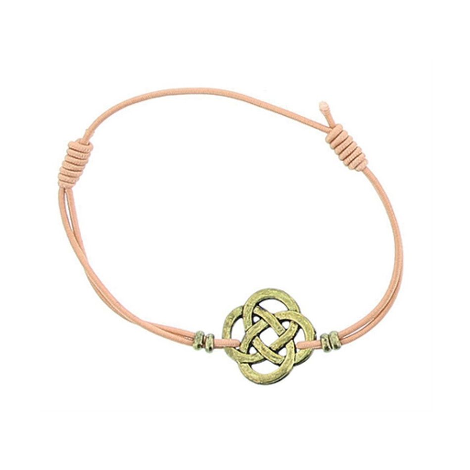 ELASTIC BRACELET WITH METAL BEADS