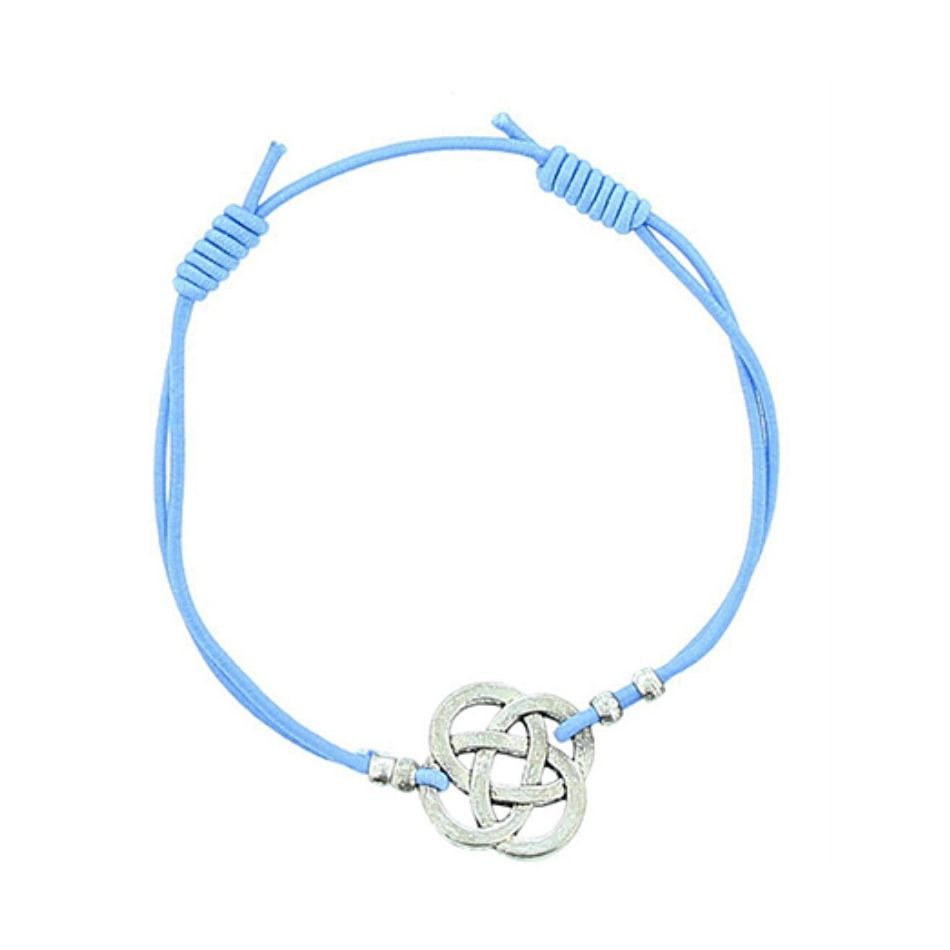 PULSERA GOMA CUENTAS METAL