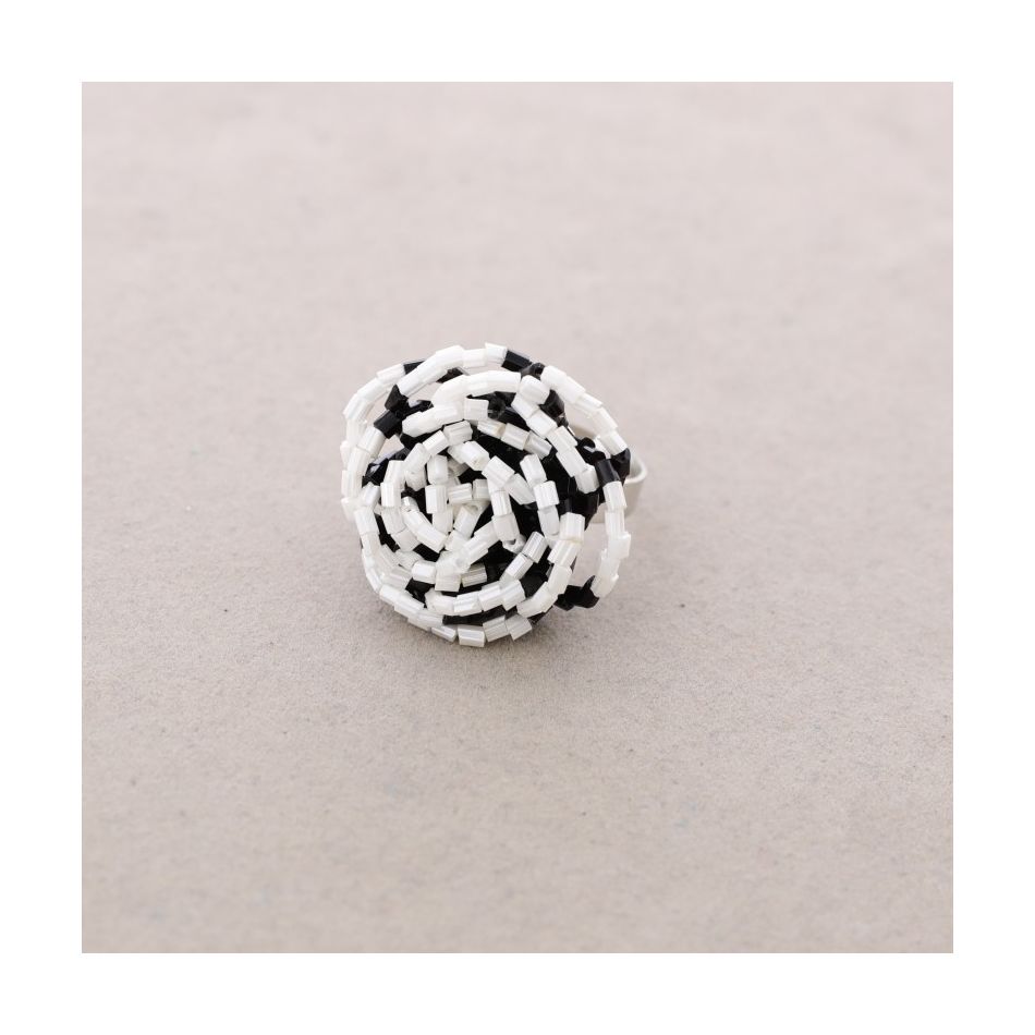 ANILLO CUENTAS ABALORIOS