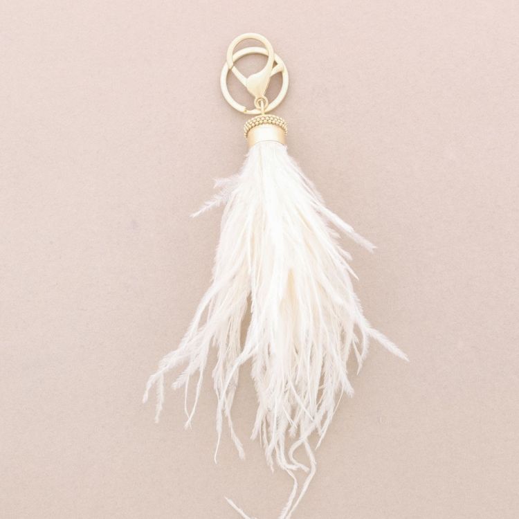 LLAVERO COLGANTE PLUMAS 2
