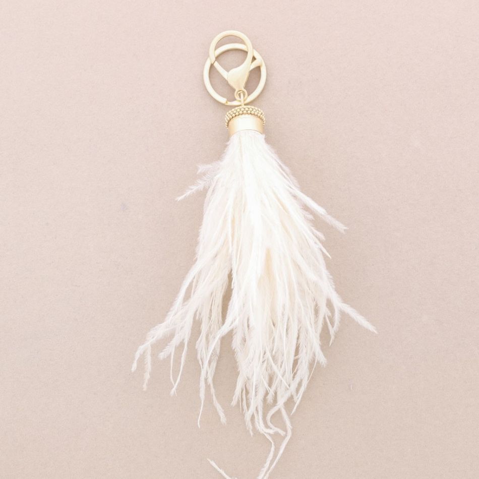 LLAVERO COLGANTE PLUMAS
