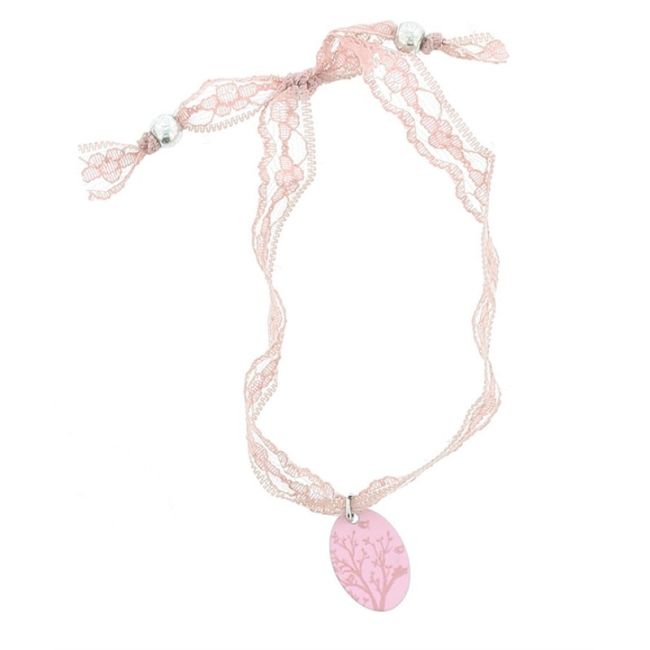 PULSERA PUNTILLA COLG. ESTAMPADO