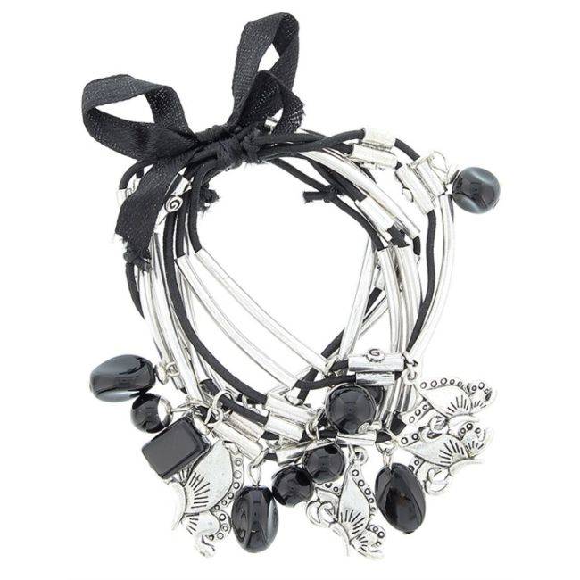 8 ROUND ELASTIC BEADS BRACELET