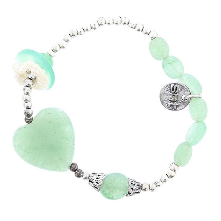 METAL STONE BEADS BRACELET