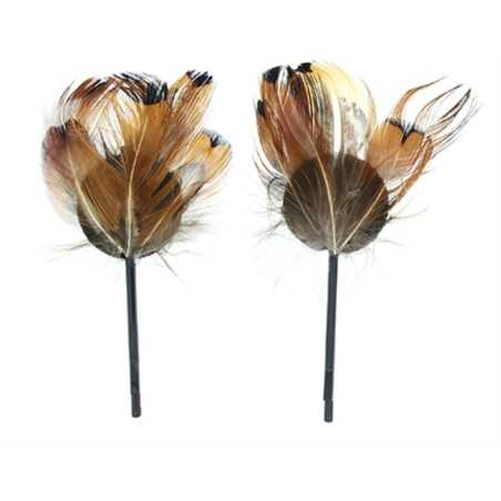 FEATHERED HAIRPIN PAIR