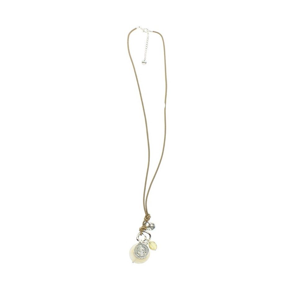 COLLAR LARGO COLG. METAL PIEDRAS