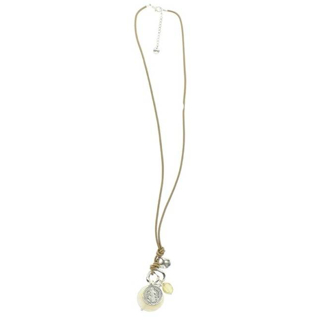 COLLAR LARGO COLG. METAL PIEDRAS