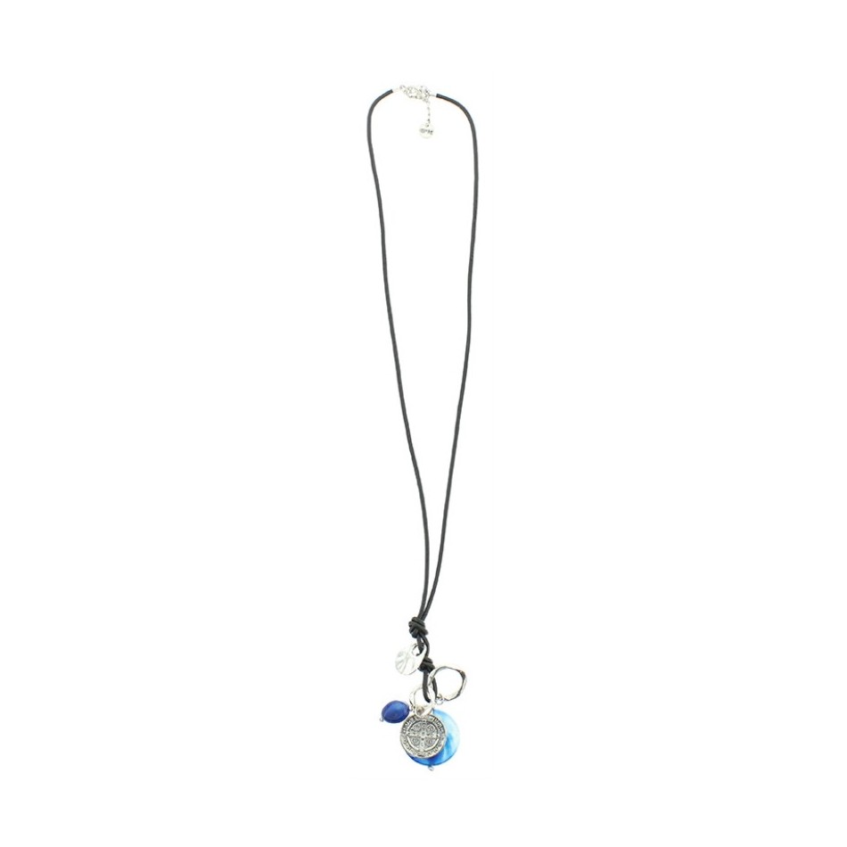 COLLAR LARGO COLG. METAL PIEDRAS