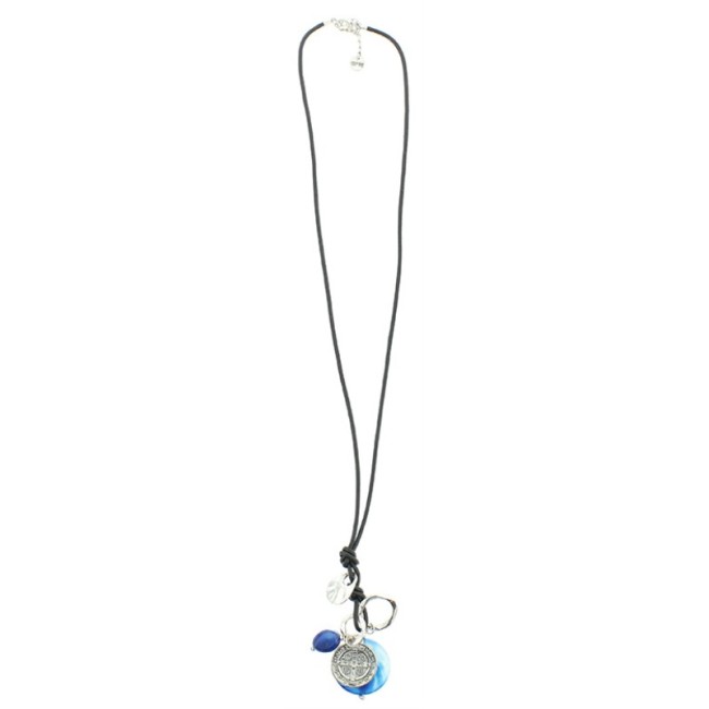 COLLAR LARGO COLG. METAL PIEDRAS