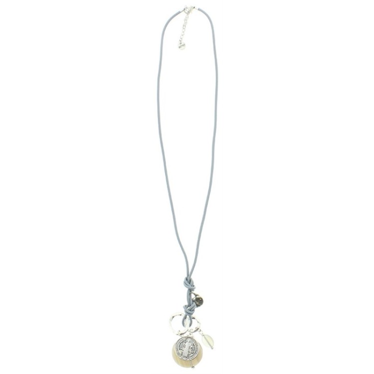 COLLAR LARGO COLG. METAL PIEDRAS 2