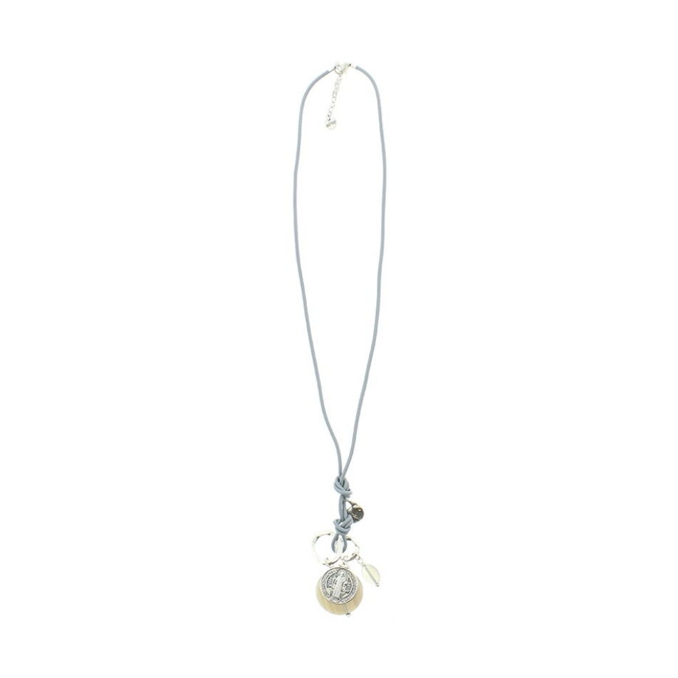 COLLAR LARGO COLG. METAL PIEDRAS