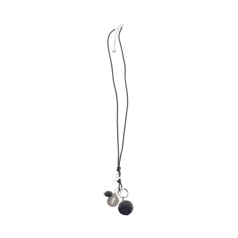 COLLAR LARGO COLG. METAL PIEDRAS