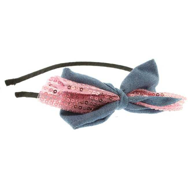 SEQUIN BOW HEADBAND