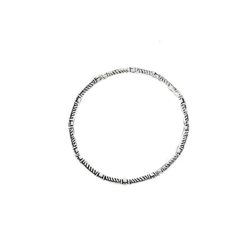 SEMI-RIGID METAL GLASS BRACELET