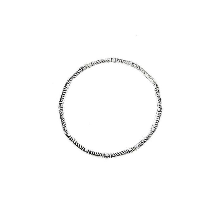 SEMI-RIGID METAL GLASS BRACELET