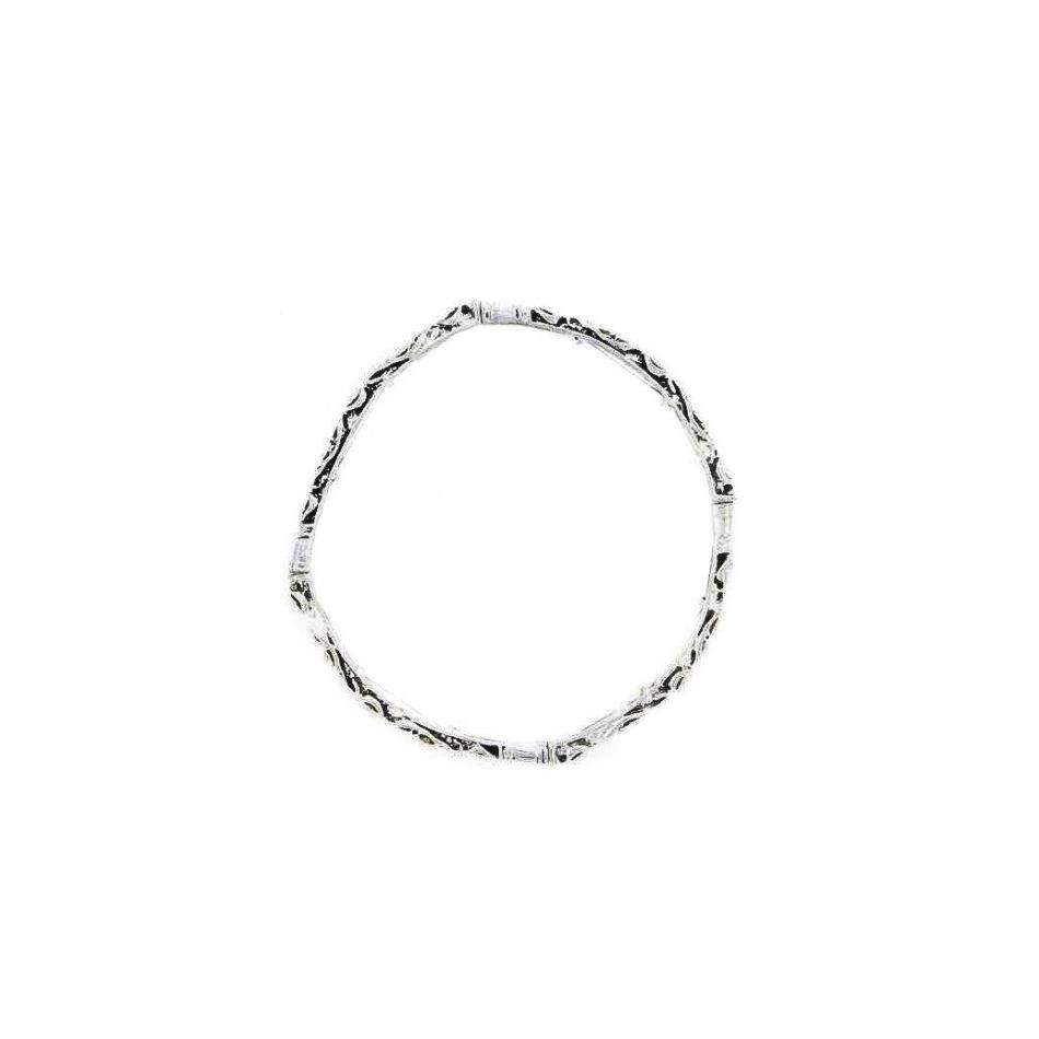 SEMI-RIGID METAL GLASS BRACELET