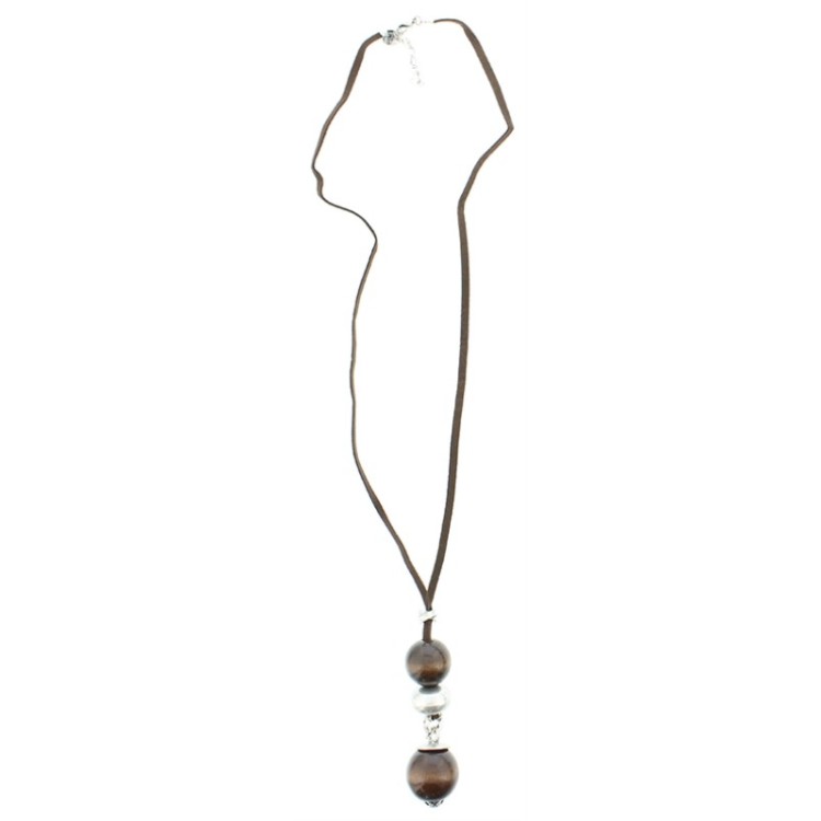 COLLAR LARGO COLG METAL MADERA