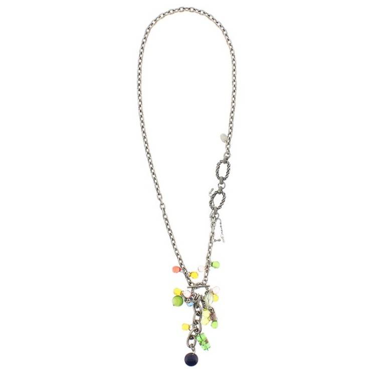 LONG PENDANT NECKLACE CRYSTALS