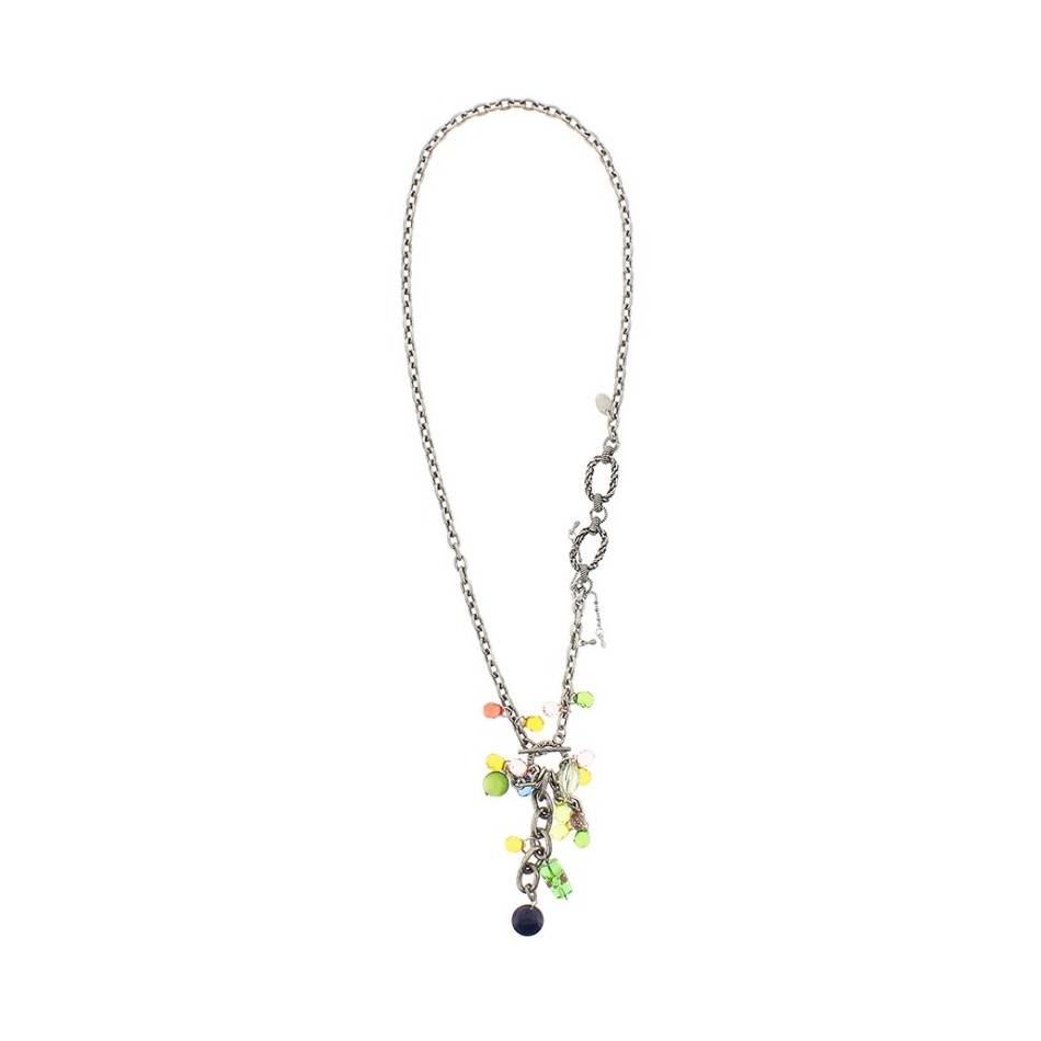 LONG PENDANT NECKLACE CRYSTALS