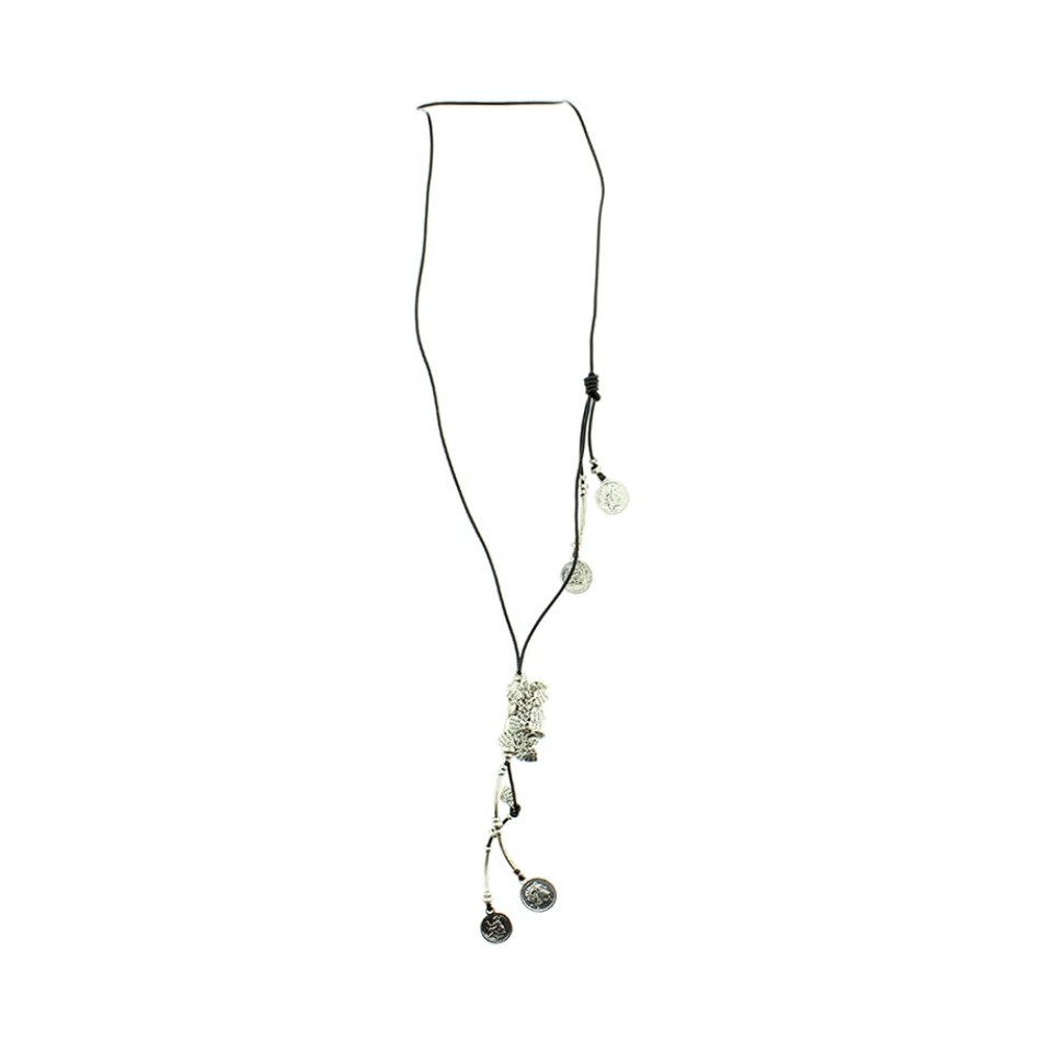 LONG METAL COLG NECKLACE