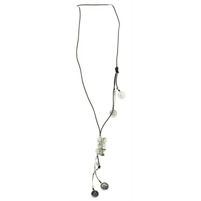 LONG METAL COLG NECKLACE