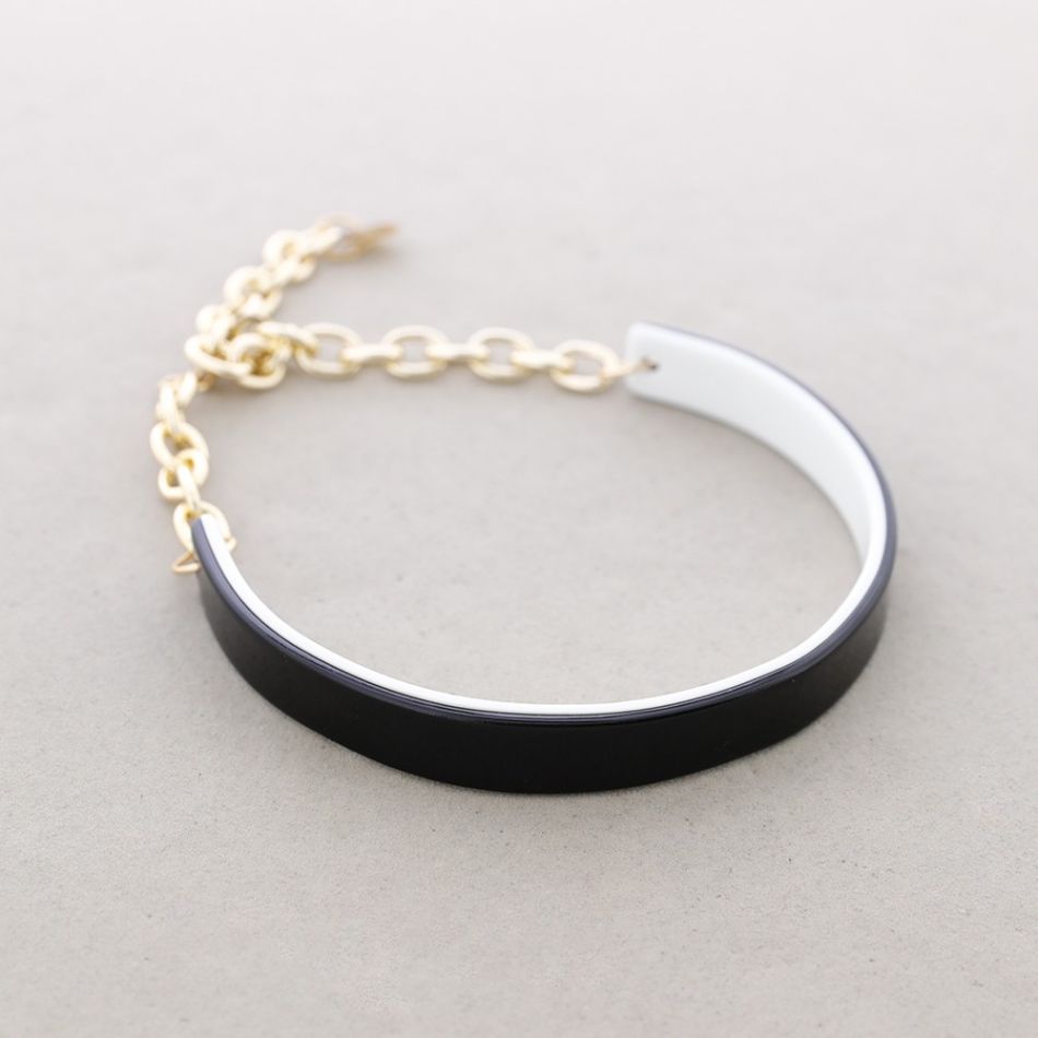 TWO-TONE RESIN CHOKER