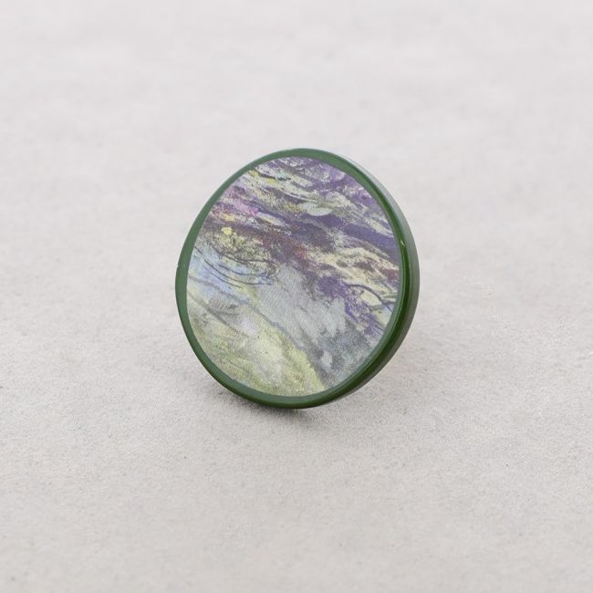 STAMPED RESIN MEDAL RING