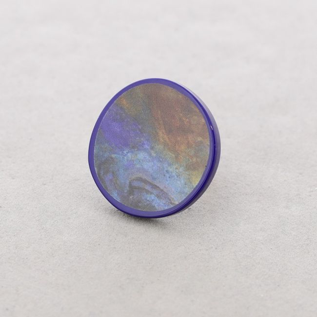 STAMPED RESIN MEDAL RING