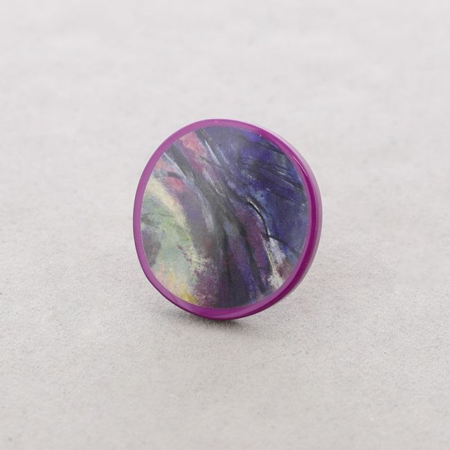 STAMPED RESIN MEDAL RING