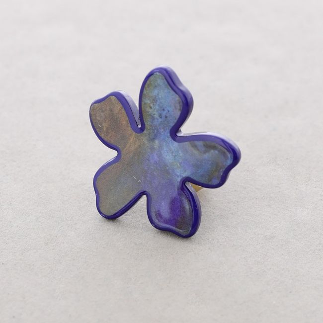 PRINTED RESIN FLOWER RING