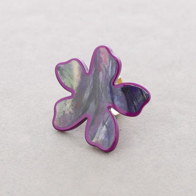 PRINTED RESIN FLOWER RING