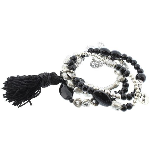 4 METAL BEADS STRAPS BRACELET