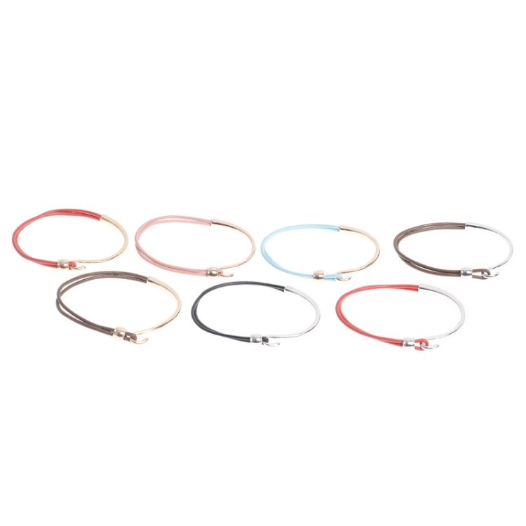 METALLIC LEATHER BRACELET 2