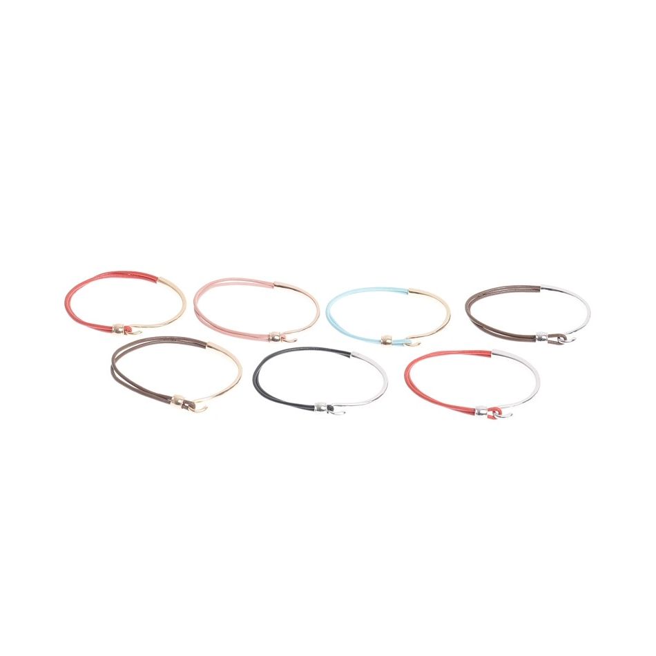 METALLIC LEATHER BRACELET