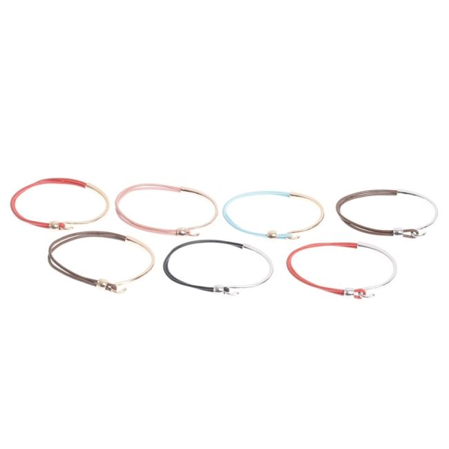 METALLIC LEATHER BRACELET