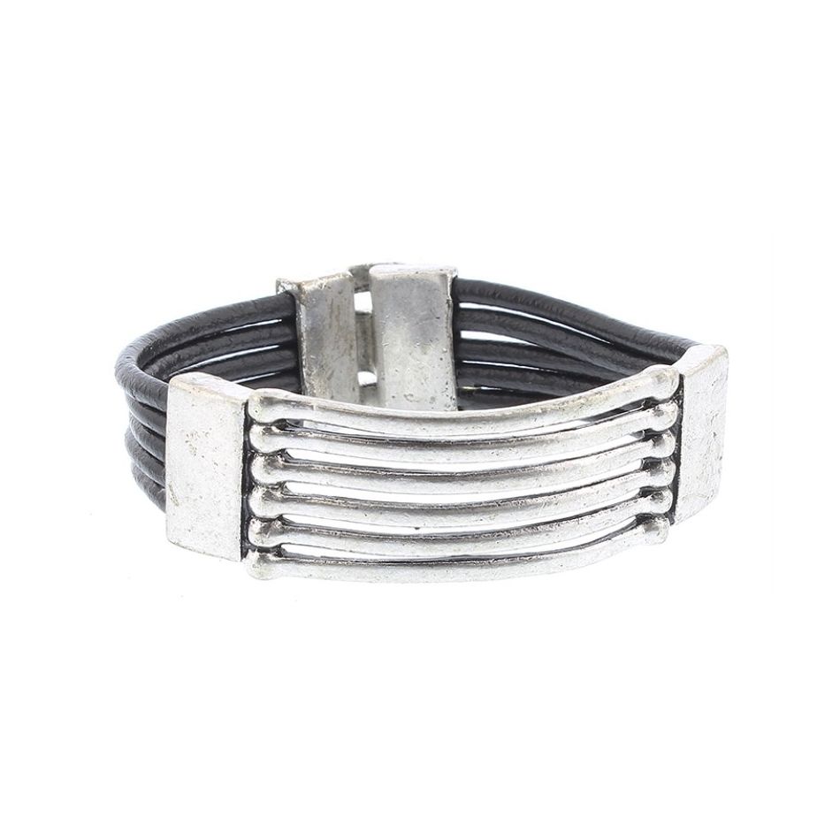 PULSERA CUERO META