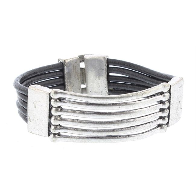 PULSERA CUERO META