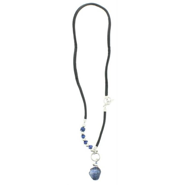 COLLAR LARGO COLG METAL PIEDRA