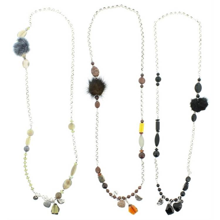 COLLAR LARGO PIEDRAS POMPÓM 2
