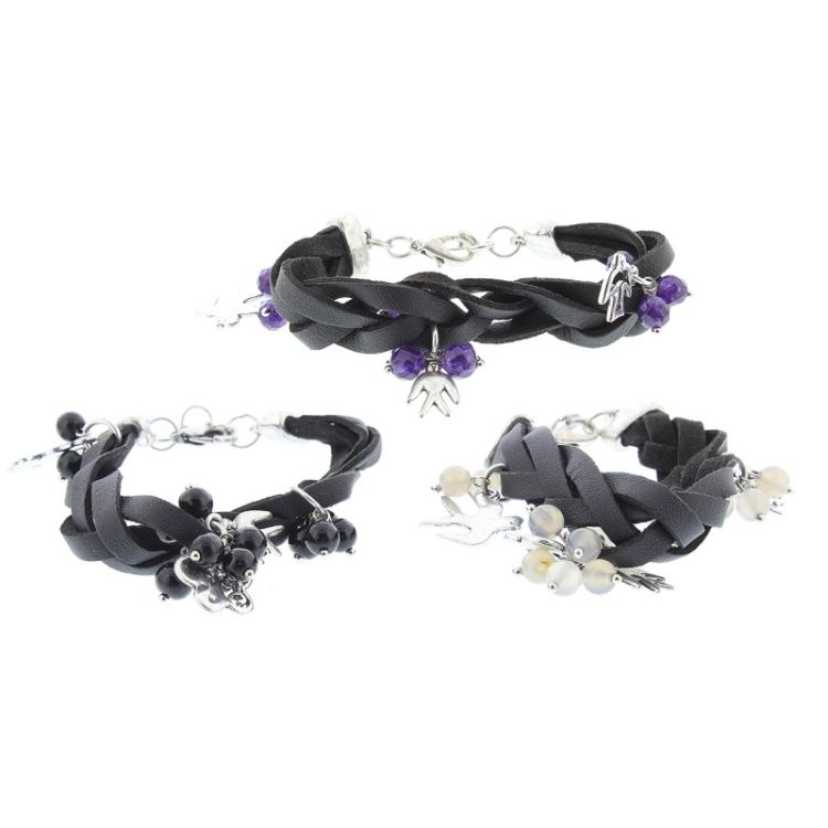 STONE LEATHER BRACELET 2