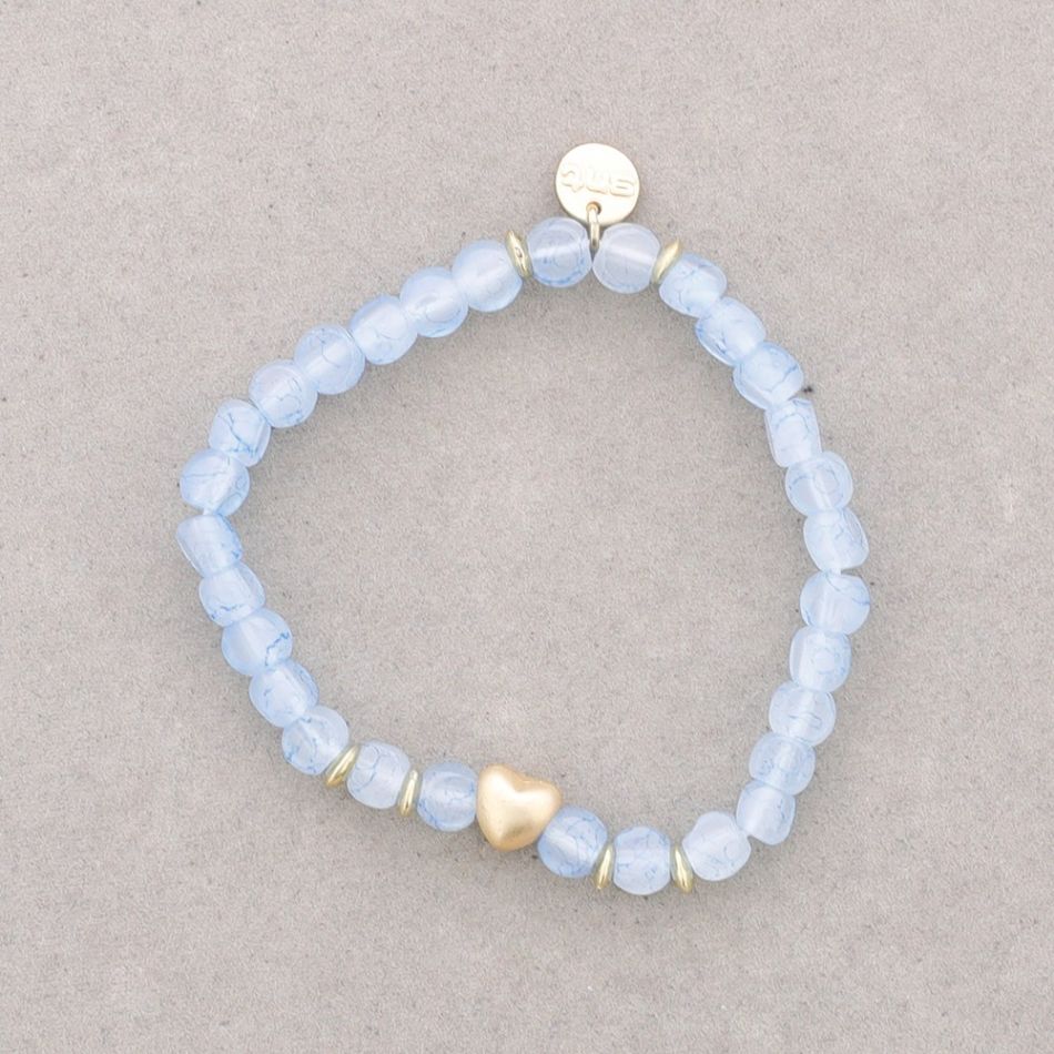 PULSERA ELÁSTICA CUENTAS RESINA