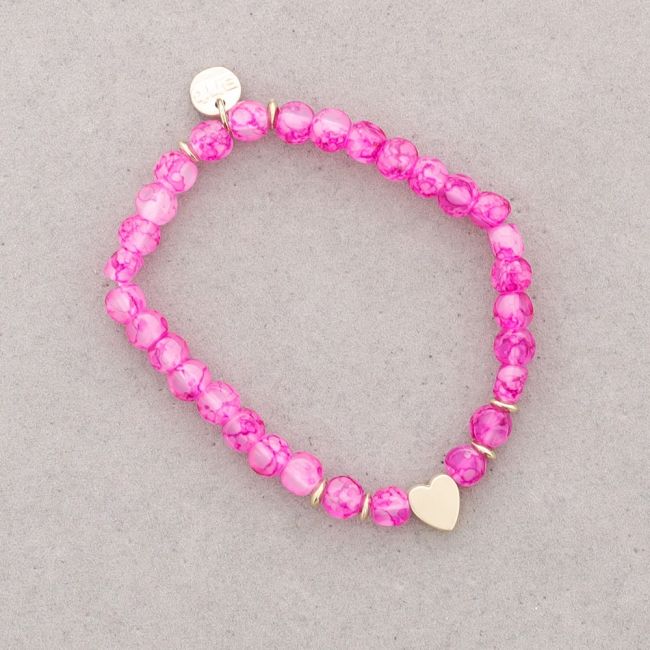 PULSERA ELÁSTICA CUENTAS RESINA