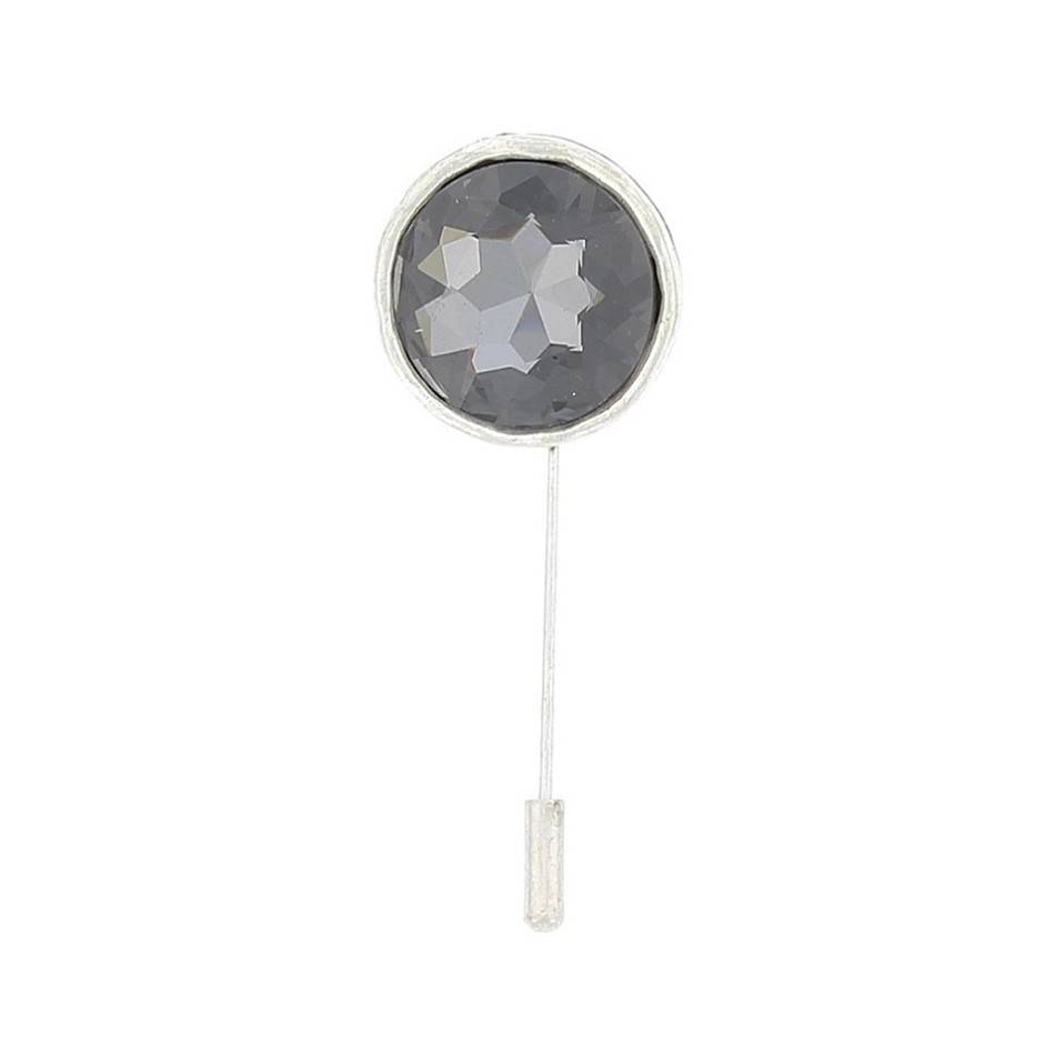 BROCHE AGUJA METAL CRISTAL