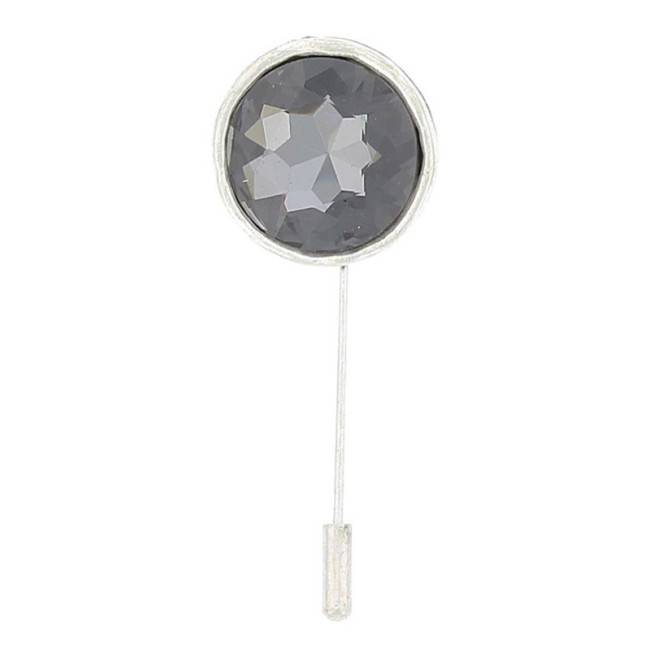 METAL GLASS NEEDLE BROOCH